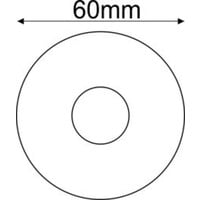 Chroom kraanrozet 1/2x20mm