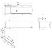 Wiesbaden inbouw reserve-rolhouder RVS