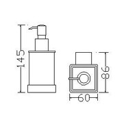 Wiesbaden Eris zeepdispenser chroom