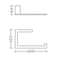 Wiesbaden Eris handdoekring chroom