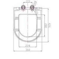 Toiletbril Plieger Plus-Compact Met Deksel Quick Release Slowclose Wit