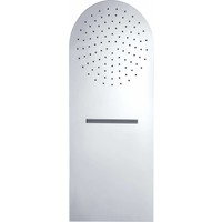 Wiesbaden luxe wand-hoofddouche+waterval 25x60 chroom