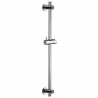 Wiesbaden chroom glijstang met wateruitgang rond 660mm