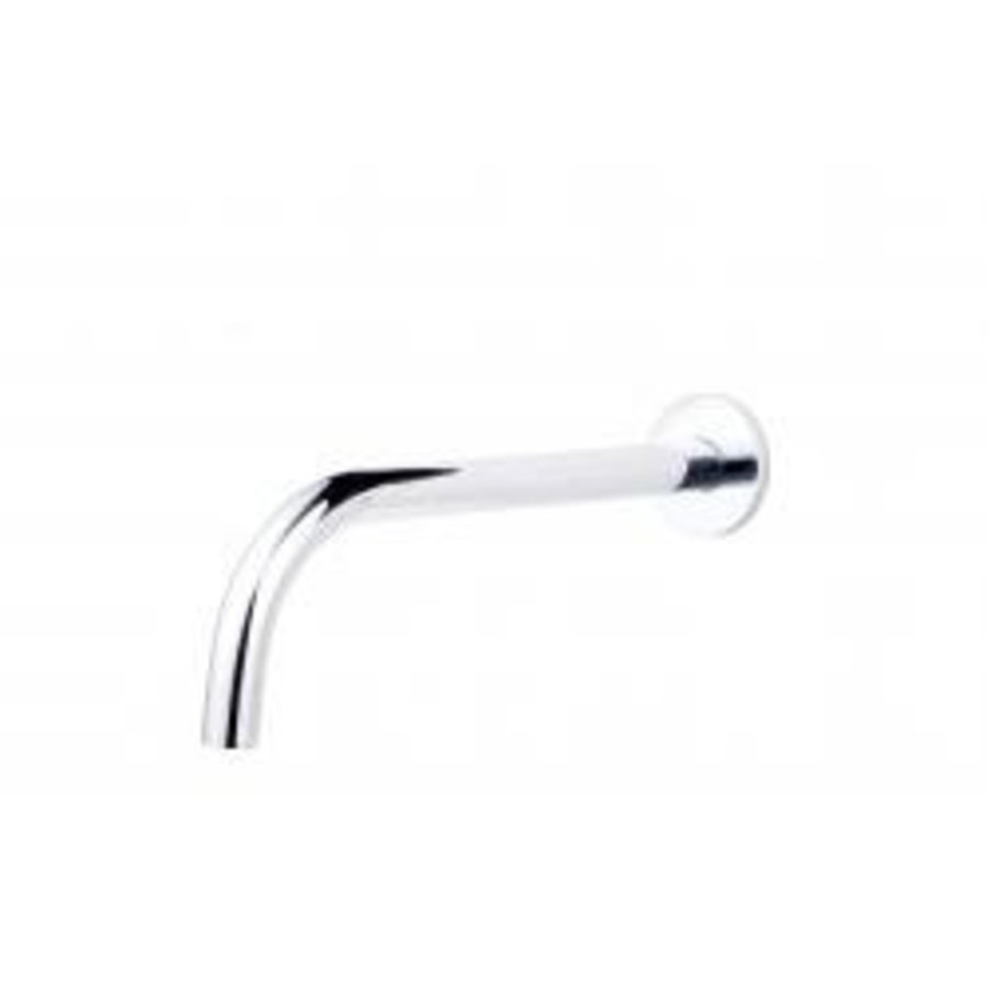 Wiesbaden SLIM 18mm uitloop rond  25cm 1/2" chroom