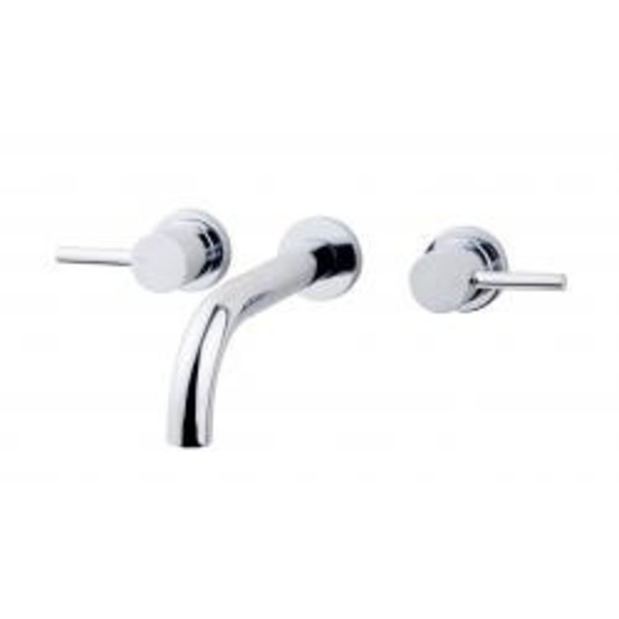 Wiesbaden Caral inbouw-wastafelmengkraan 2-knops chroom