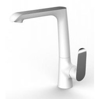 Wiesbaden Tarma ��nhendel-keukenmengkraan wit/chroom