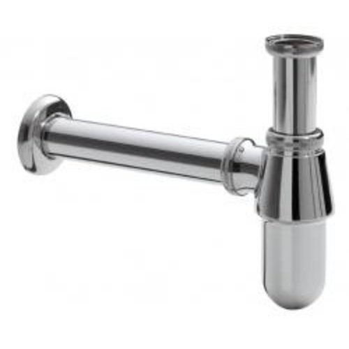 Bekersifon 5'4inch x32mm Messing Verchroomd 