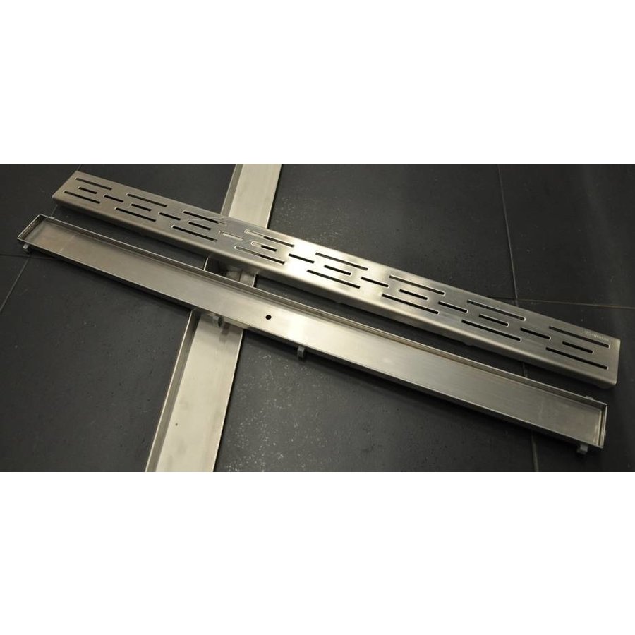 Tegelrooster Douchegoot Wiesbaden RVS 90x7cm