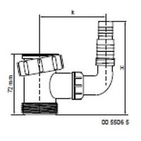 Mcalpine 5506 t-stuk tbv was-& afwas. + haakse slangtule