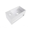 Wiesbaden Solid Surface fontein & handdoekhouder links 356x203x159