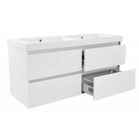 Wiesbaden Vision onderkast dubbel+4 laden 120x46 wit