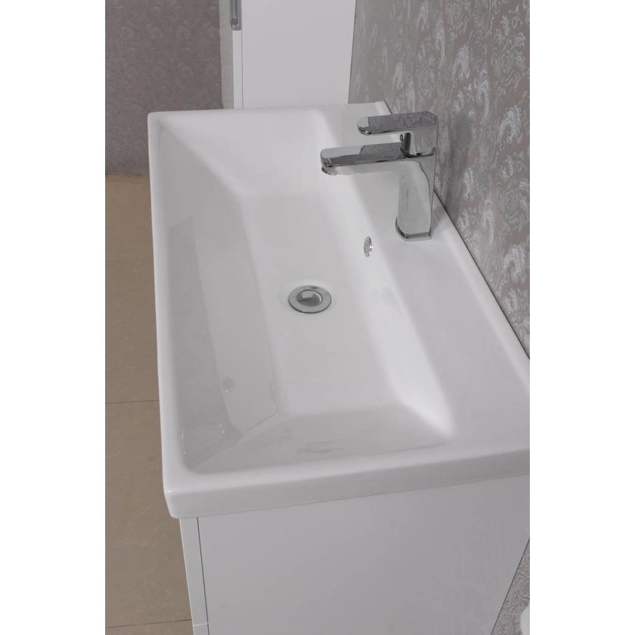 Wiesbaden 2 meubel 80 +ker.wast.+spiegel + kast wit