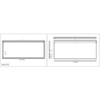 Wiesbaden Ambi One dimbare Led condensvrije spiegel 1400x600