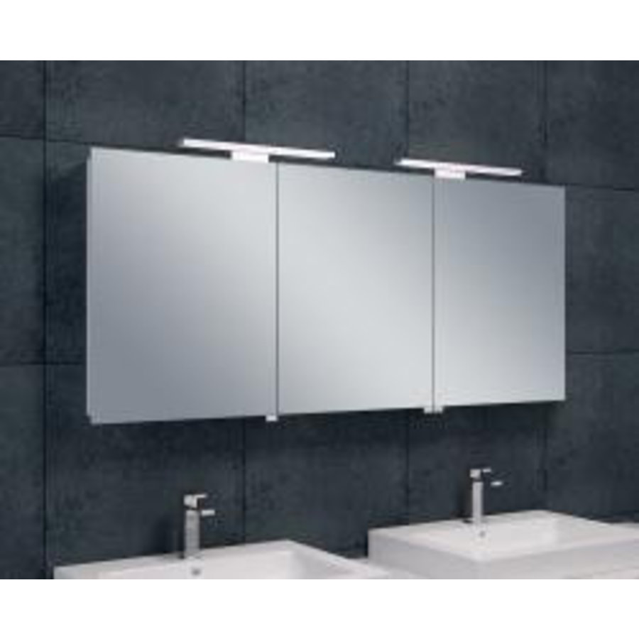 Wiesbaden Luxe spiegelkast +Led verlichting 140x60x14cm