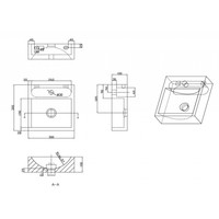 Wiesbaden Hardstenen fontein vierkant 30x30x10