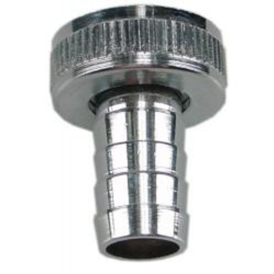 Chroom Slangwartel-Setjes 1/2x3/4 + borgring