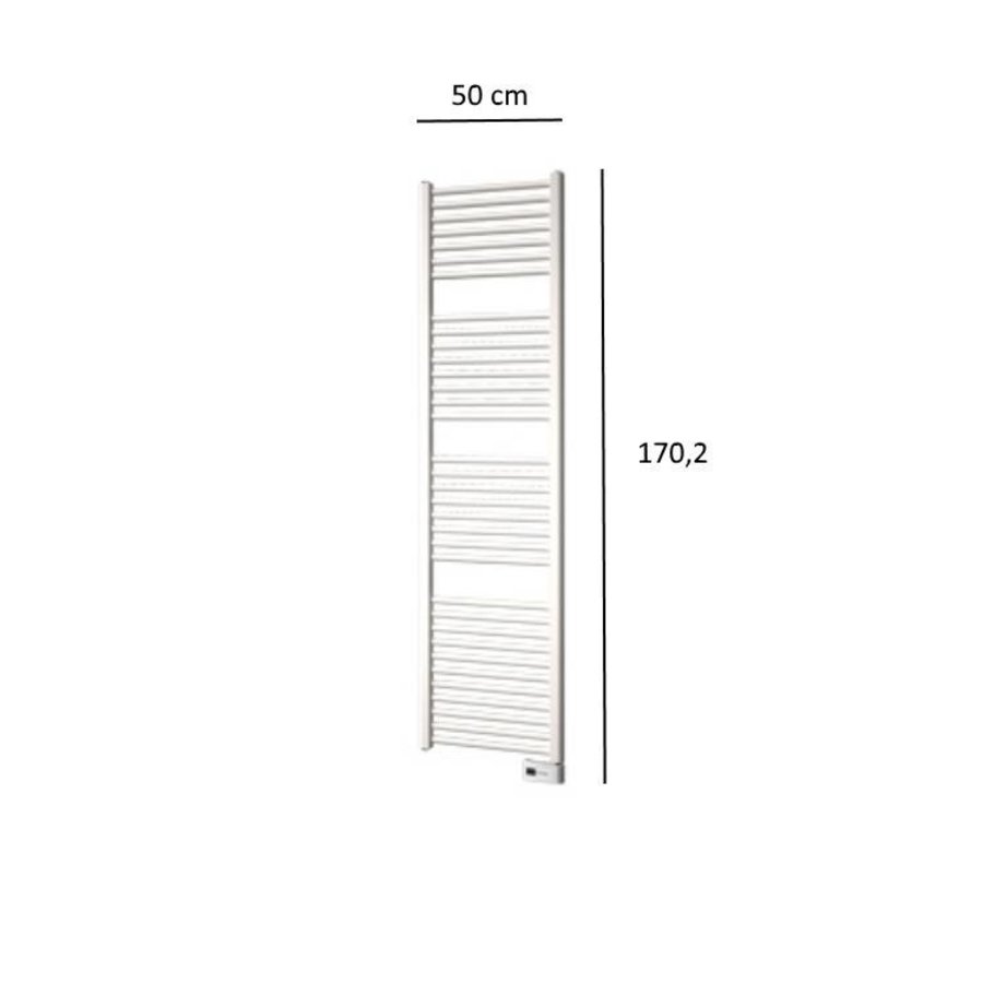 Designradiator Plieger Palermo Elektrisch 700 Watt 170,2x50 cm Wit