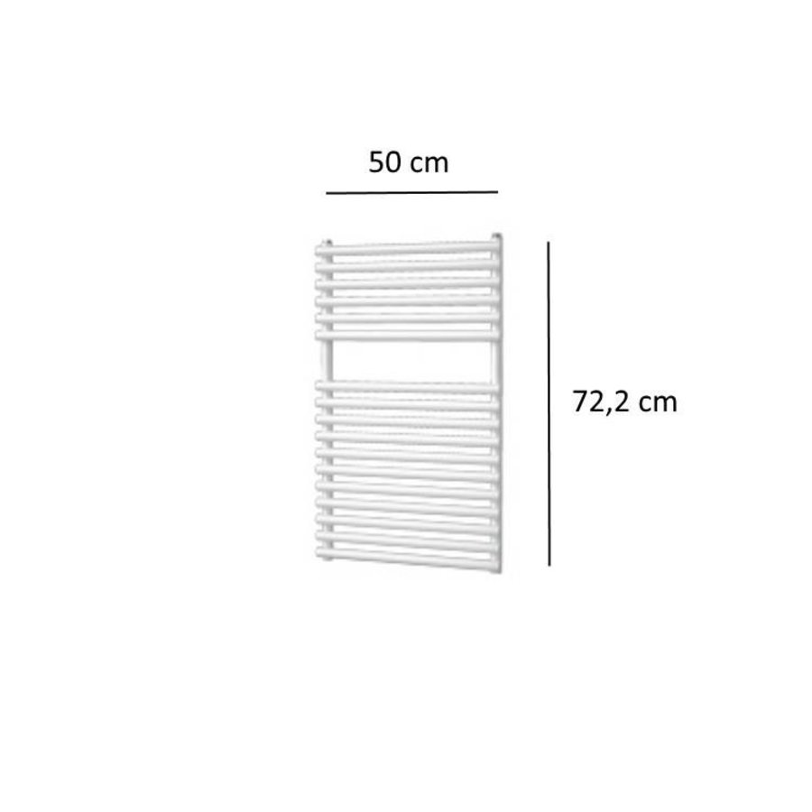 Designradiator Plieger Florian 391 Watt Vier Aansluitpunten 72,2x50 cm Wit