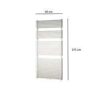 Designradiator Plieger Florian Dubbel 1161 Watt Middenaansluiting 171x50 cm Wit