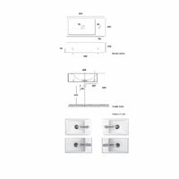 Fontein Plieger Houston Kraangat Rechts 37x23cm Mat Wit