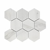 Mozaiek Hexagon Marmer Carrara 9.5x11 cm Mat Wit Prijs (doosinhoud 0.76 m2)