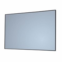 Badkamerspiegel Sanicare Q-Mirrors 70x70x2cm Zwart