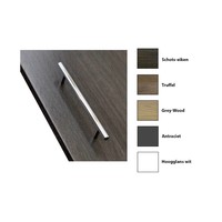 Kolomkast Sanicare Q15 2-Deurs Soft-Closing 90x67x32 cm Grey-Wood