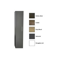 Kolomkast Sanicare Q15 1 Soft-Closing Deur 160x33,5x32 cm Grey-Wood