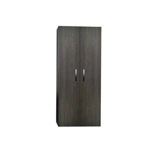 Kolomkast Sanicare Q1/Q12/Q17 2-Deurs Soft-Closing Chromen Greep 160x67x32 cm Grey-Wood 