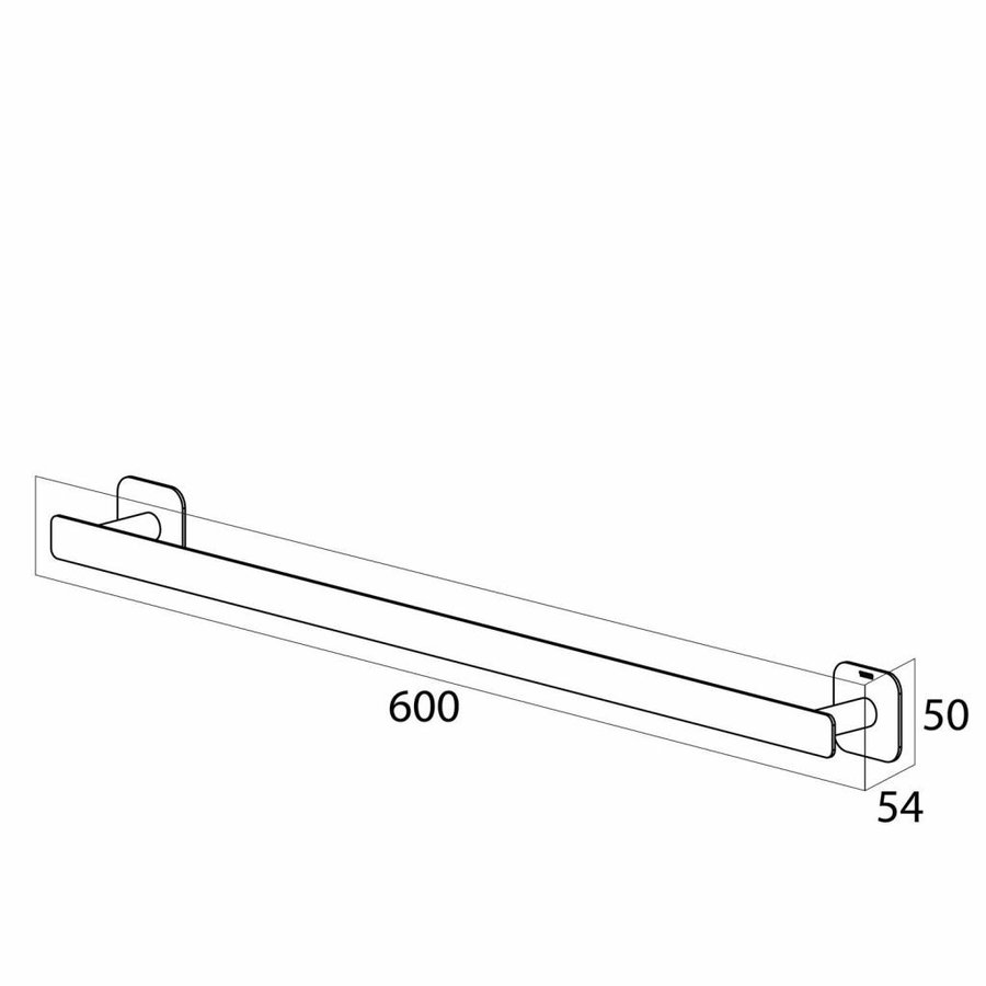 Handdoekrek Tiger Colar 60x5x5.4 cm RVS Gepolijst