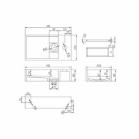 Fontein Ideavit Solidcube 40x22x10 cm Solid Surface Mat Wit