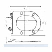 Wandcloset Wiesbaden Vesta Junior Diepspoel Rimfree Wit (Inclusief Flatline Zitting Wit)