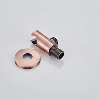 Inbouw Regendouche Set BWS 20 cm met Wandarm Geborsteld Koper