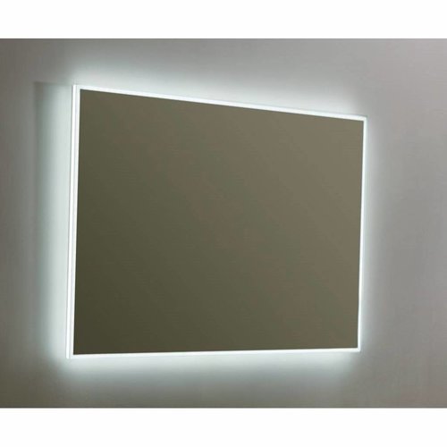 Spiegel Sanilux Mirror Infinity 100x70x4,5 cm Aluminium met LED Verlichting en Spiegelverwarming 