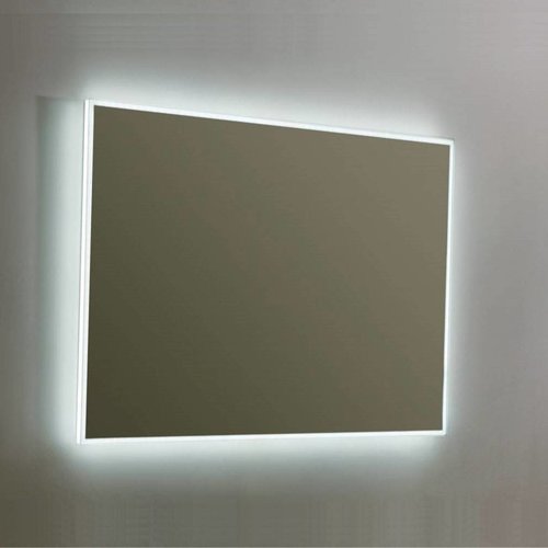 Spiegel Sanilux Mirror Infinity 80x70x4,5 cm Aluminium met LED Verlichting en Spiegelverwarming 