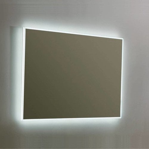 Spiegel Sanilux Mirror Infinity 80x70x4,5 cm Aluminium met LED Verlichting en Spiegelverwarming 