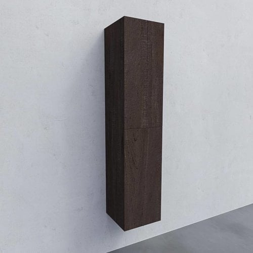 Kolomkast AQS Warschau 160x35x35cm MDF Omkeerbaar Wood Dark Brown 