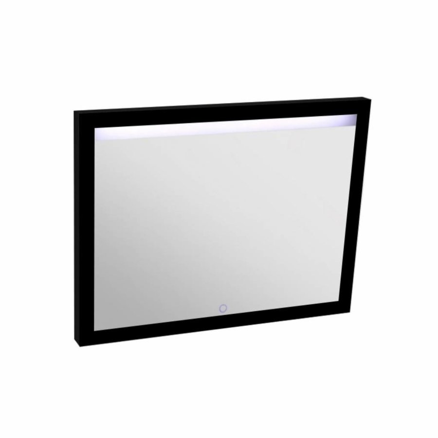 Spiegel Best Design Black Miracle 100x80cm LED Verlichting Mat Zwart