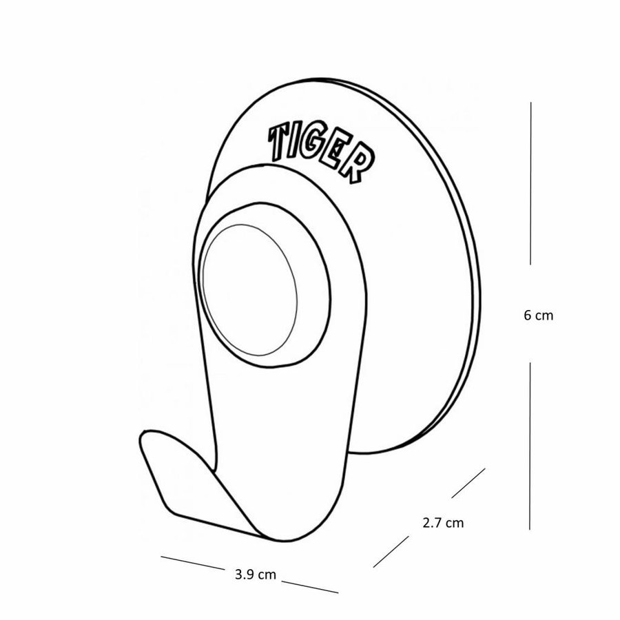 Haak Tiger Simply 2Stuks RVS