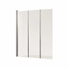 Badwand VM Go Malia 3-delig 130x140cm Scharnierend Chroom Profiel 5mm Veiligheidsglas