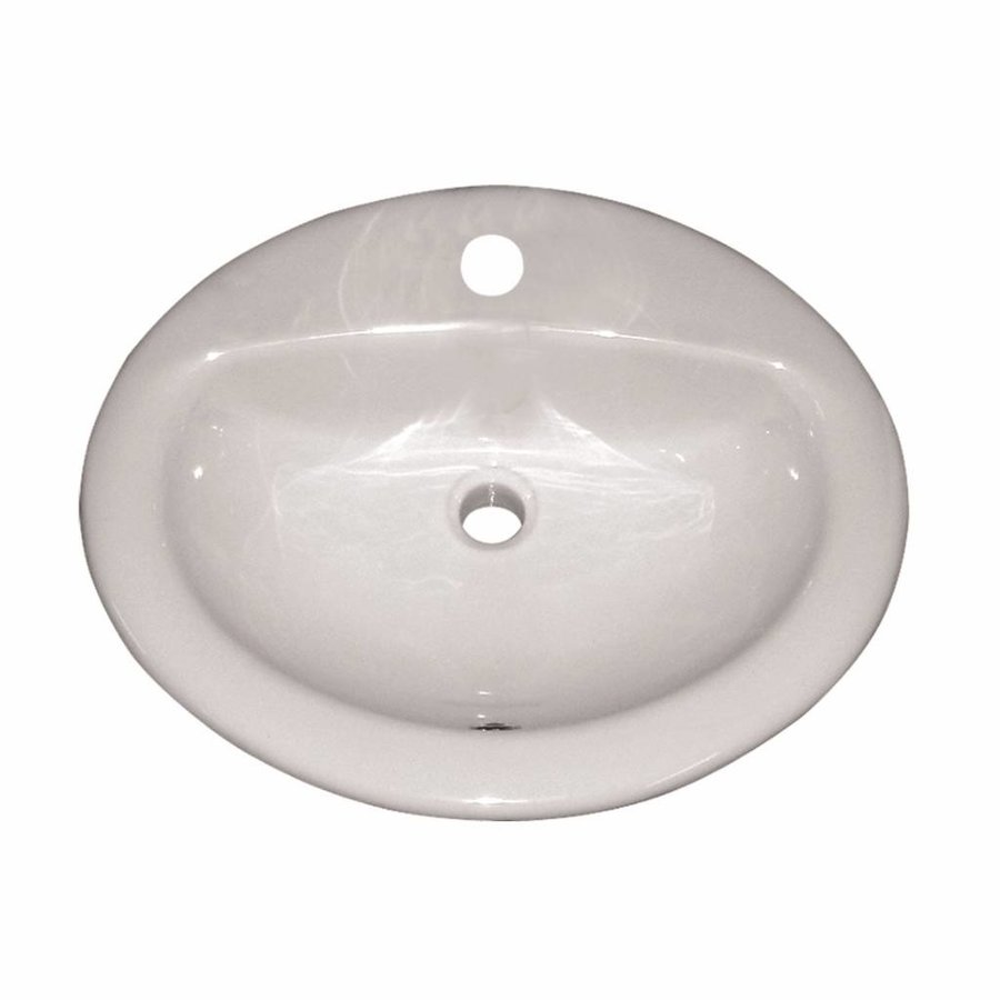 Wastafel VM Isifix Isicentro 51x44cm Porselein Inbouw Wit Met Overloop