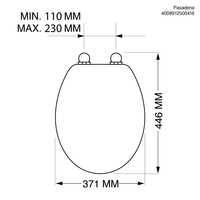 Toiletzitting Tiger Pasadena Thermoplast Softclose Quickrelease Wit