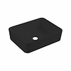 Best Design Wastafel Best Design Roveto Opbouw 48x37x13cm Keramiek Mat Zwart