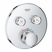 Douchethermostaat Grohe Grohtherm Smartcontrol Afdekset met Omstel Rond Chroom