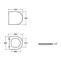 Toiletzitting Luca Sanitair Forty 3 Softclose Wit