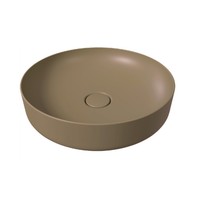 Opbouw Waskom Salenzi Form 45cm Mat Beige (inclusief bijpassende clickwaste)