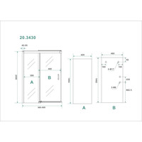 Nisdeur Wiesbaden Softclose 2.0 Douchedeur 90x200 cm 8mm Aluminium NANO Coating