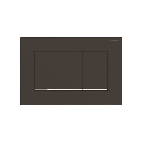 Drukplaat Geberit Sigma 20 Square DF Mat Zwart 