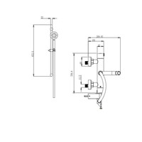 Glijstangset Sanilux 67 cm Met Handdouche