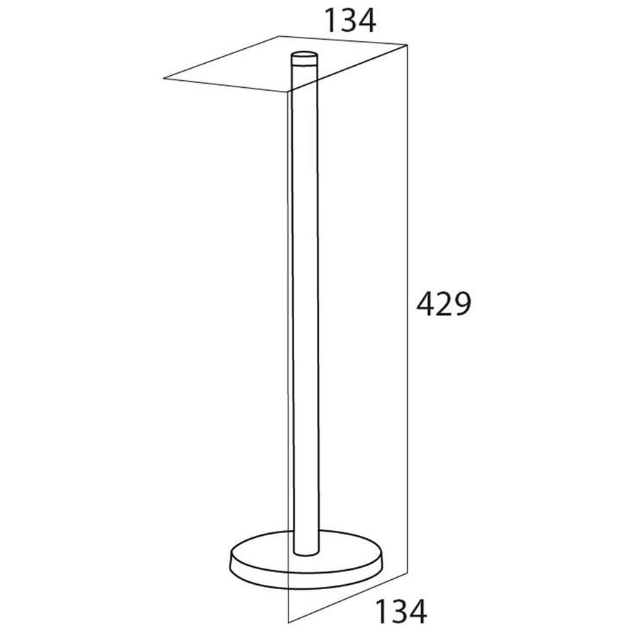 Toiletrolstandaard Tiger Plano Chroom